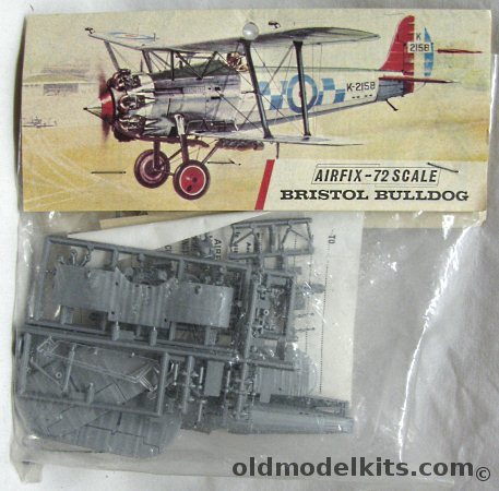 Airfix 1/72 Bristol Bulldog - Bagged, 135 plastic model kit